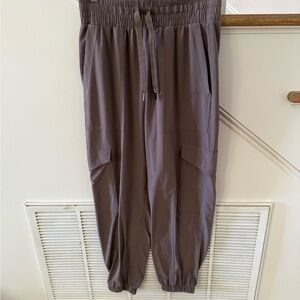 SPANX Brown Track Pants with Elastic Waistband